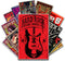 HK Studio Vintage Posters of Rock Music - Easy Peel and Stick Indie Posters for Room Aesthetic 90s - Old School, Retro Rock Band Posters - Classic Rock Poster Wall Collage Kit 7.8"x11.8" Pack 12