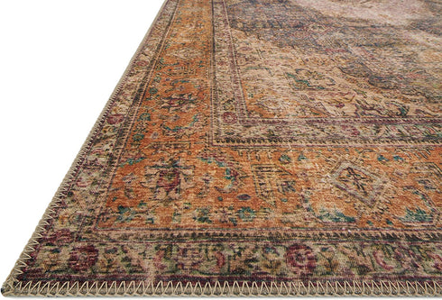 Loloi II Loren Collection LQ-02 Plum / Multi, Traditional 2'-3" x 3'-9" Accent Rug