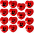 15 Valentines Day Heart Shaped Stress Relief 3€œ Smiley Face Balls for Kids Party Favors, School Classroom Exchange Prizes Gift
