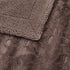 Amazon Basics Fuzzy Faux Fur Sherpa Throw Blanket, 50"x60" - Solid Brown