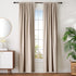 Amazon Basics Room Darkening Blackout Window Curtains with Tie Backs Set - 52 x 96-Inch, Taupe, 2 Panels