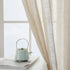Demetex Semi Sheer Door Panels 72 inch Length Privacy Linen French Door Curtain Panels for Front Door, Set of 2, 54 x 72, Beige