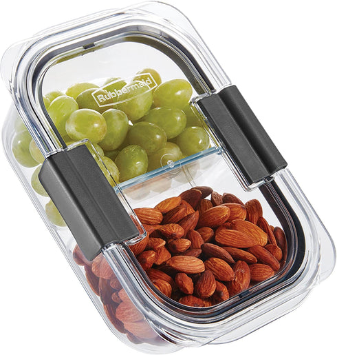 Rubbermaid Brilliance Food Storage Container, Salad and Snack Lunch Combo Kit, Clear, 9 Piece Set 1997843