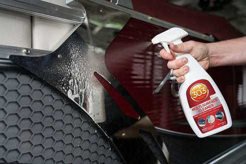303 Marine Multi-Surface Cleaner - Safely Cleans All Water Safe Surfaces, Including All Types of Fabric and Vinyl, Rinses Residue Free, Manufacturer Recommended, 32oz (30204) Packaging May Vary