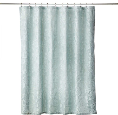 SKL Home Vern Yip Leaf Silhouette Shower Curtain, Aqua