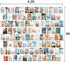 KOSKIMER 100PCS Blue Wall Collage Kit Aesthetic Pictures, 100 Set 4x6 Inch, Summer Beach Room Decor Aesthetic, Cute VSCO Posters for Teen Girls, Preppy Bedroom Decor, Vibey Photo Collage Kit for Dorm
