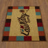 Ottomanson Laundry Collection Checkered Border Rubberback Area Rug/Mat, 2'3" x 3', Multicolor