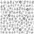 Konsait 120Pack Christmas Charms Bulk Antique Silver Pendants Christmas Pendant Accessory Mixed Craft Supplies Beads Pendants for Necklace Bracelet Jewelry Making Crafting and Christmas Ornaments