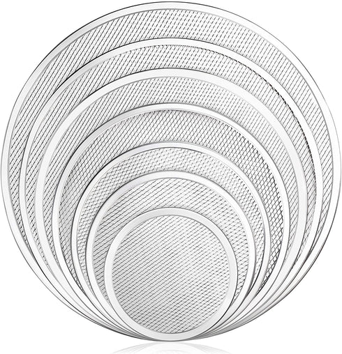 New Star Foodservice 50967 Restaurant-Grade Aluminum Pizza Baking Screen, Seamless, 14-Inch, Pack of 6