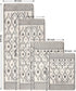 Uphome Bathroom Rugs 18x25 inch Boho Bath Mat Non-Slip Moroccan Geometric Farmhouse Bath Rug Soft Microfiber Machine Washable Floor Mats for Bathroom Tub Sink Shower