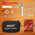 Stainless Steel Meat Injector Kit, Meat Injector Syringe with Needles, Seasoning Injector Marinades for Meats, MUZPZ Turkey Injector Marinade Flavors with 3 Marinade Needles for BBQ Grill Smoker