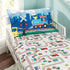 EVERYDAY KIDS Toddler Fitted Sheet and Pillowcase Set -Choo Choo Train- Soft Breathable Microfiber Toddler Sheet Set