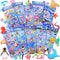 Kids Stickers 500+ 10 Different Sheets, 3D Puffy Sticker for Kids, Bulk Scrapbooking, Ocean Animal Stickers for Boys Girls Teachers Birthday Gift, Party Supplies, Reward