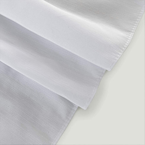 Biscaynebay Wrap Around Bed Skirts for Twin & Twin XL Beds with Extra Long Drop of 25 Inches, White Elastic Dust Ruffles Easy Fit Wrinkle & Fade Resistant Silky Luxurious Fabric Solid Machine Washable