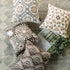 Phantoscope Set of 4 New Living Series Dahlia and Oriental Double Side Print Decorative Throw Pillow Case Cushion Cover, Coffee, 18 x 18 inches, 45 x 45 cm