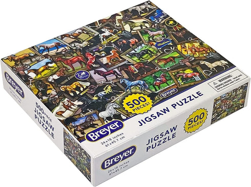 Breyer Horses World of Breyer Jigsaw Puzzle | 500 Pieces | 24" L x 18" H | Ages 8 and up | Item #8432