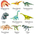 Dinosaur Wall Decals for Kids Room Glow in The Dark Stickers, Large Removable Vinyl Decor for Bedroom, Living Room, Classroom - Wall Cool Light Art Gift for Girls Boys Toddlers (Dino)