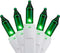WinterWow Christmas Lights 100-Bulb 20 Ft White Wire Mini Indoor/Outdoor Incandescent Lights (2, Green)