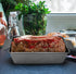 PERLLI Nonstick Meat Loaf Pan Bread Pan with Insert, 2-Piece Healthy Meatloaf Pan Set, Grey
