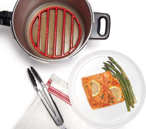 OXO Good Grips Silicone Pressure Cooker Roasting Rack,Red,Silicone Pressure Cooker Rack