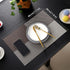 Placemats for Dining Table,Place Mats Heat-Resistant Non-Slip Washable and Easy to Cut Set of (4 or 6) CHENYUCHAO Place Mat (Coffe, 6)