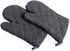 DII Basic Terry Collection 100% Cotton Quilted, Oven Mitt, Mineral Gray, 2 Piece
