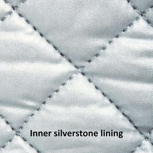 DII Basic Terry Collection 100% Cotton Quilted, Oven Mitt, Mineral Gray, 2 Piece