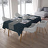 BIOINLIVING Placemats Set of 4 for Dining Table Washable Square Vinyl Placemat Non-Slip Heat Resistant Kitchen Striped Table Mats Easy to Clean 18 x 12 Inch, Beige