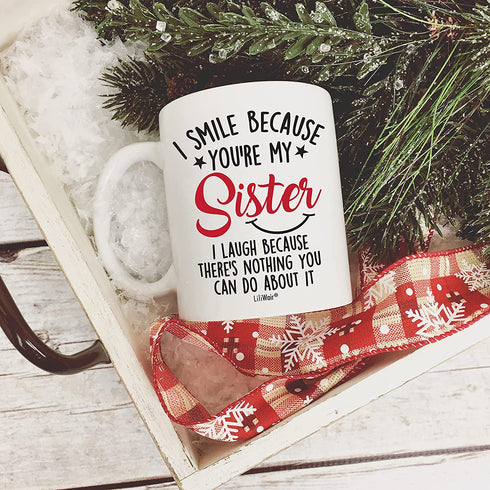 Mothers Day Gifts For Sister. Sister Gifts From Sister. Big Sisters Gift From Brother. Little Sister Birthday Gift. Funny Best Coffee Mug Cup Ideas. New Happy Funny Mugs Presents From Sister In Law