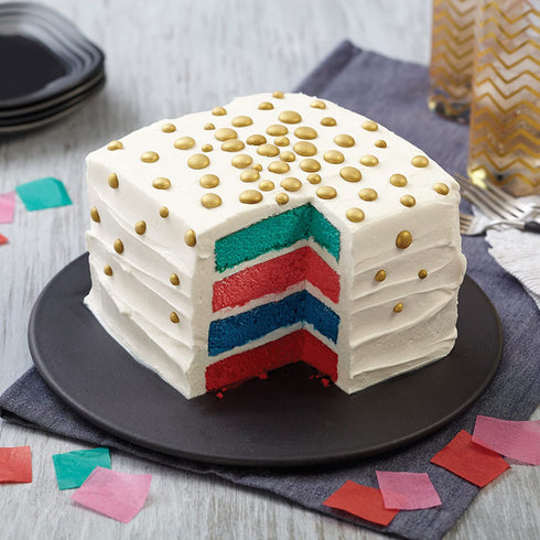 Wilton Easy Layers! Square Layer Cake Pans Set, 4-Piece