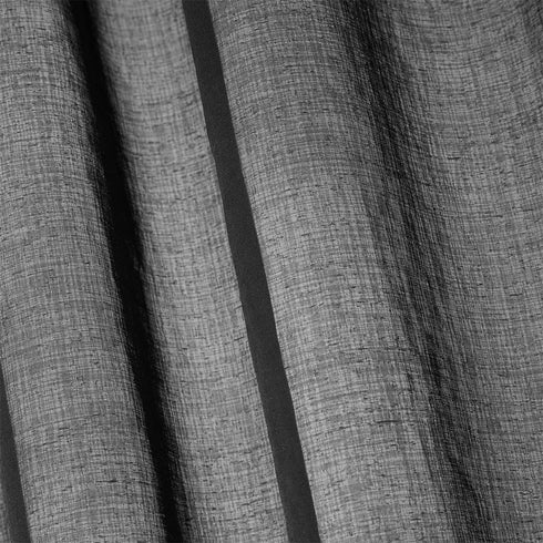 Dreaming Casa Solid Sheer Curtains Living Room Black Rod Pocket Voile Draperies Window Treatment 2 Panels 84 inches Long, 52" W x 84" L