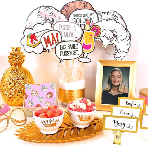 The Golden Girls Photo Booth Props (11 Piece Set) Party Decorations by Prime Party