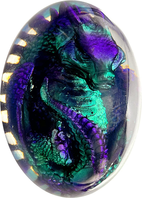 MAUNDEN Purple Dragon Egg Statue Decoration Ornament Christmas Halloween Easter Egg Gift