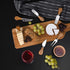 Jademaz charcuterie accessories, 6-Piece Cheese Knives Set, Stainless Steel Cheese Knife with Acacia Wood Handle