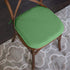 Sweet Home Collection Chair Cushion Memory Foam Pads with Ties Honeycomb Pattern Slip Non Skid Rubber Back Rounded Square 16" x 16" Seat Cover, 2 Pack, Green