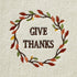 SKL Home Wreath Thanks Hand Towel Set, White 2 Count