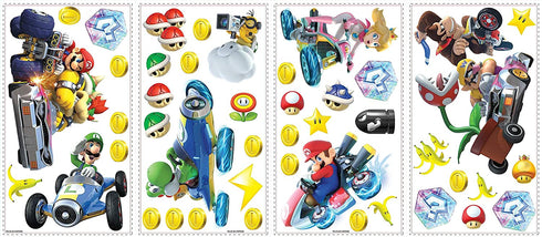 RoomMates RMK2728SCS Nintendo Mario Kart 8 Peel and Stick Wall Decals