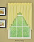 Today's Curtain Orleans 38" Swag Pair Tambour Scallop Edge Curtain, Buttercup, 60 in x (W x L)