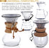 Apace Living Pour Over Coffee Filter - Wide Metal Base Reusable Stainless Steel Coffee Dripper - Perfect for Chemex Hario Bodum & Other Coffee Makers - Paperless Coffee Filter for Sustainable Brewing
