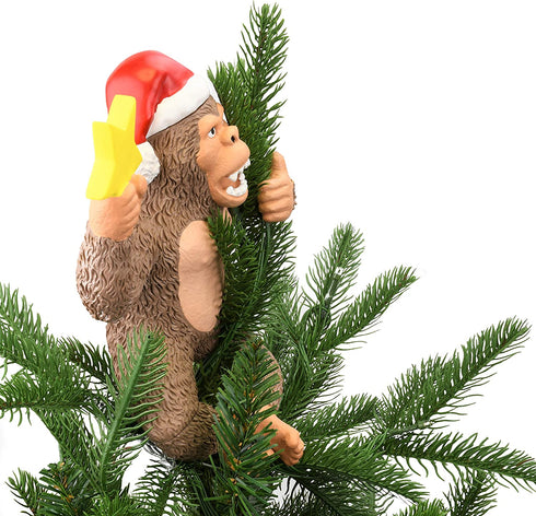 Tree Buddees King Kong Climbing The Tree Funny Christmas Tree Topper - Large 10"