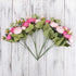 KAHAUL Artificial Flowers Silk Peony Flower Fake Flower Small Pieces Wedding Bouquet Design for Home Store Decoration Indoor&Outdoor (4 Pack, Pink Red)