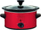 NESCO SC-150R, Oval Slower Cooker, Red, Ceramic, 1.5 quart, 120 watts