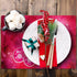Valentine Placemats Set of 4 Pink Heart Placemats for Dining Table Reversible Heat Resistant Valentine's Day Cloth Placemat for Holiday Valentine Decorations