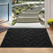 Indoor Doormat,Front Back Door Mat Rubber Backing Non Slip Door Mats 20?x31.5?Absorbent Resist Dirt Entrance Doormat Inside Floor Mats Area Rug for Entryway Machine Washable Low-Profile (Black)
