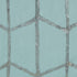 Intelligent Design Raina Shower Curtain Printed Geometric Metallic Machine Washable Modern Home Bathroom Decorations, 72 in x 72 in, Aqua