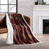 Eddie Bauer Home | Brushed Collection | Giftable Sherpa Fleece Reversible Throw, Ultra Soft & Cozy, Perfect for Bed or Couch, Nordic Raisin
