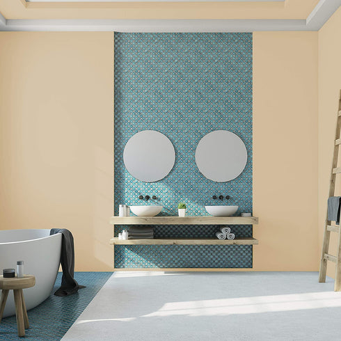 Microblend Interior Paint and Primer - Beige/Sand in your Shoes, Eggshell Sheen, Quart, Premium Quality, High Hide, Low VOC, Washable, Microblend Niagara Collection
