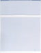 Endoc Computer Check Paper - 50 Pack - Blank Stock Check on Top and Stub on Bottom - Security Features & Laser Printer Compatible for Home and Business – Blue Diamond