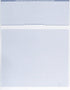 Endoc Computer Check Paper - 50 Pack - Blank Stock Check on Top and Stub on Bottom - Security Features & Laser Printer Compatible for Home and Business – Blue Diamond