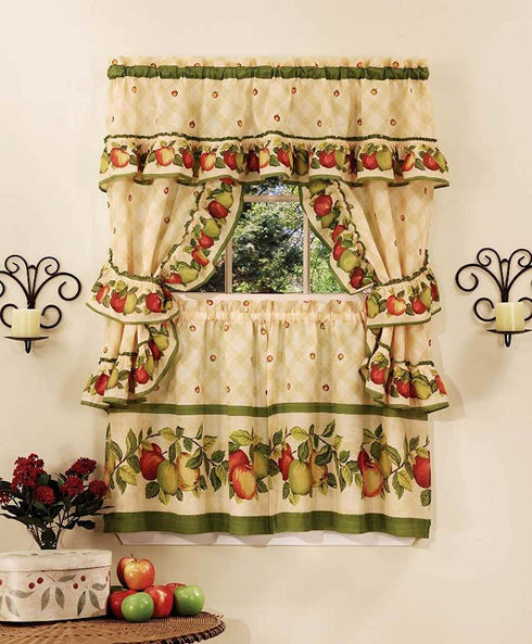 Achim Home Furnishings, Antique Apple Orchard Cottage Set, 24-Inch